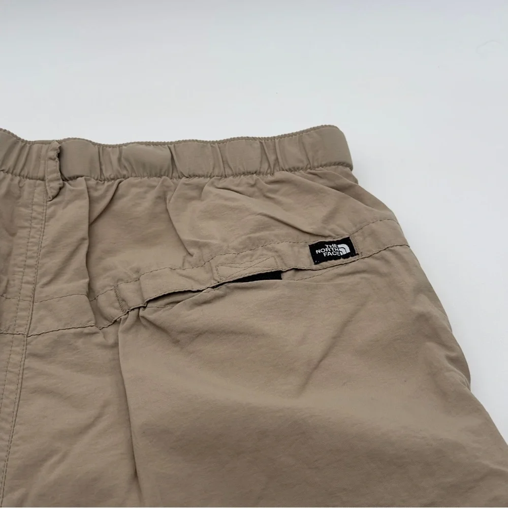 Men's Small The North Face Beige Nylon‎ Belted Cargo Hiking Shorts Gorpcore Hike